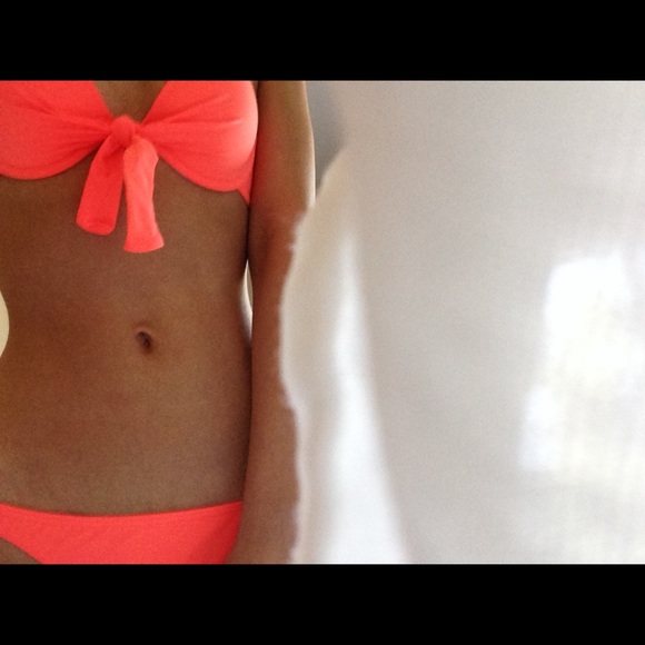 Neon halter bikini in size S. Top & bottom only worn once. Excellent condition. - Picture 1 of 8